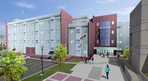 Rendering of the planned $25.6 Million Nursing & Allied Health Building. (Courtesy AJRC)