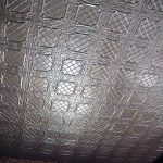 New tin ceiling inside the church New tin ceiling inside the church