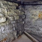 Stone foundation in the basement Stone foundation in the basement
