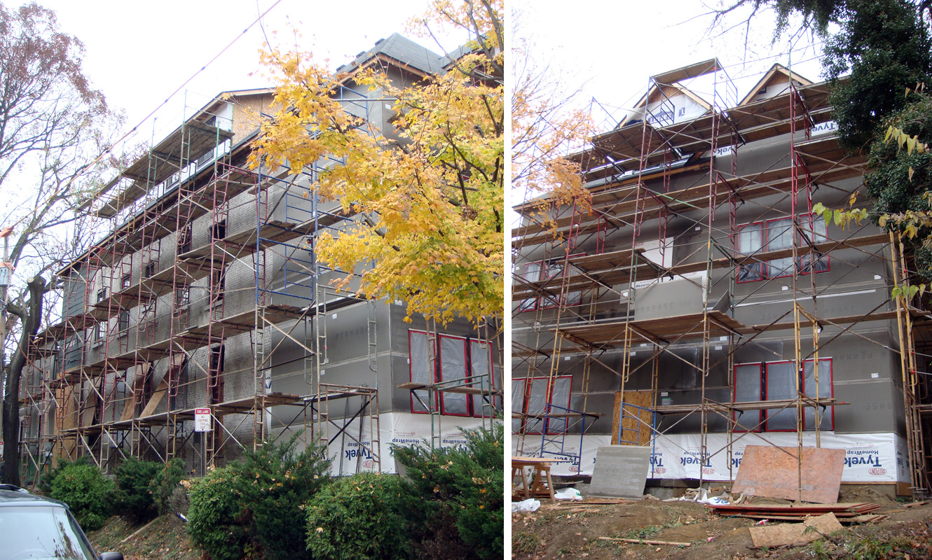 Scaffolding on the Marseilles of Cherokee Road