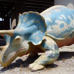The dinosaur when it was located Downtown. (Branden Klayko)