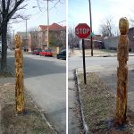 Windstorm Stump Sculpture in Limerick