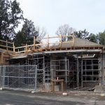 Lakeview Mausoleum under construction in Cave Hill