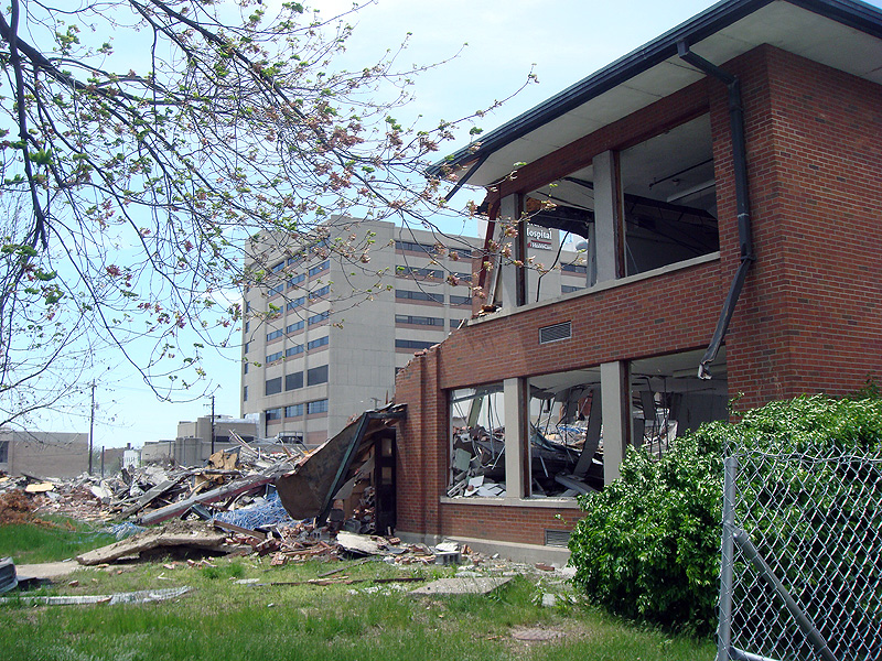 Omer Carmichael Building under demolition