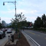 Bike path & West Street at Hudson River Park Bike path & West Street at Hudson River Park