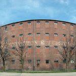 Large brick warehouse on Main Street Large brick warehouse on Main Street