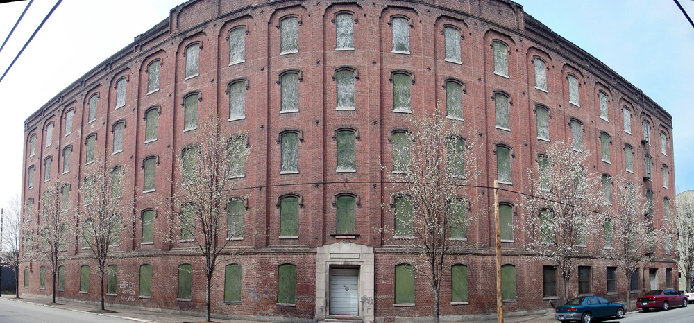 Large brick warehouse in Shippingport