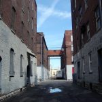 Large brick warehouses in Shippingport Large brick warehouses in Shippingport