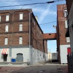 Large brick warehouses in Shippingport Large brick warehouses in Shippingport