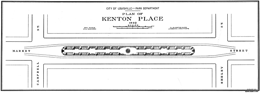 Original Olmsted Plan of Keaton Place (courtesy Bingham Fellows)