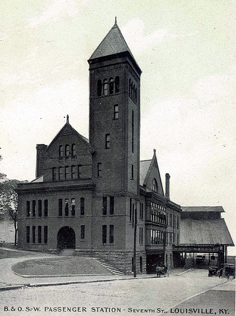 Old 7th Street Rail Station (BS File Postcard)