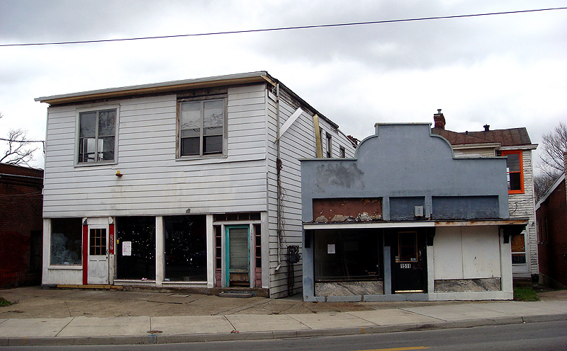 Bardstown Road buildings before renovation
