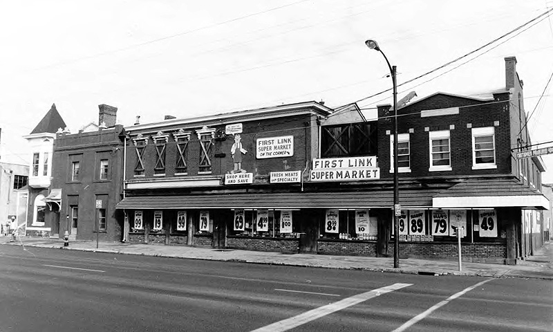 East Market Street site circa 1980 (via NRHP / NPS)