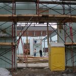 Construction at the Liberty Green Community Center
