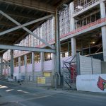 Site of floodwall and gate undergoing reconstruction Site of floodwall and gate undergoing reconstruction