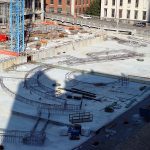 Arena plaza construction Arena plaza construction