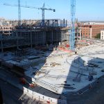 Arena plaza construction Arena plaza construction