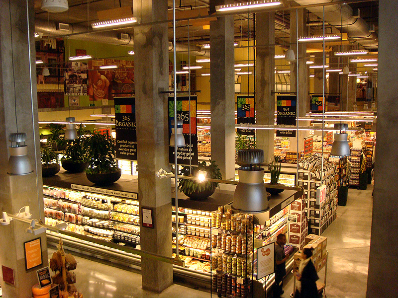Whole Foods Market in an apartment building