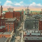 Fourth & Chestnut Street Long Ago (BS File Postcard)