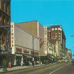 Fourth Street north from Chestnut Street in 1960s (BS File Postcard)