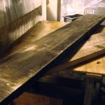 Salvaged lumber ready to be turned into tables Salvaged lumber ready to be turned into tables