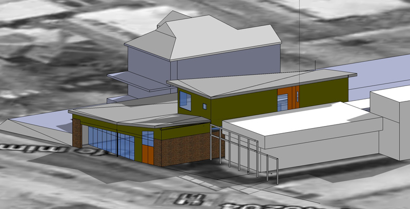 Proposed renovation of former Cafe Mimosa site (Courtesy Architectural Artisans)