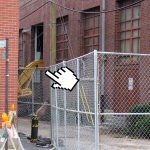 Demolition begins at old Spalding University gym (Photo courtesy tipster)