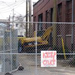 Demolition begins at old Spalding University gym (Photo courtesy tipster)