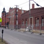 Demolition begins at old Spalding University gym (Photo courtesy tipster)