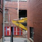 Demolition begins at old Spalding University gym (Photo courtesy tipster)