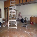 Gallery space under renovation (Courtesy Casey Emrich)