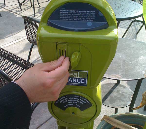 Repurposed parking meter in St. Louis (BS File Photo)