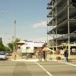 Construction site in early May (Broken Sidewalk)