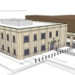 Rendering of existing federal building (Courtesy RBA Group)