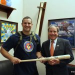 Troy Yocum and Congressman John Yarmuth (Courtesy Troy Yocum / Drum Hike)