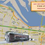 Concept route for a Market Street trolley line. (Courtesy Clarence Hixson/badwaterjournal.com)
