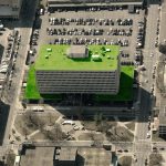 Green roof installed on the Mazzoli Federal Building. (Via Bing Maps)