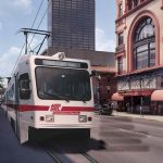 Rendering of T2 light rail on Market Street. (Courtesy TARC)