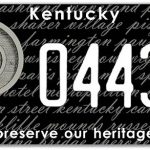 Preservation Kentucky license plate. (Courtesy PK)