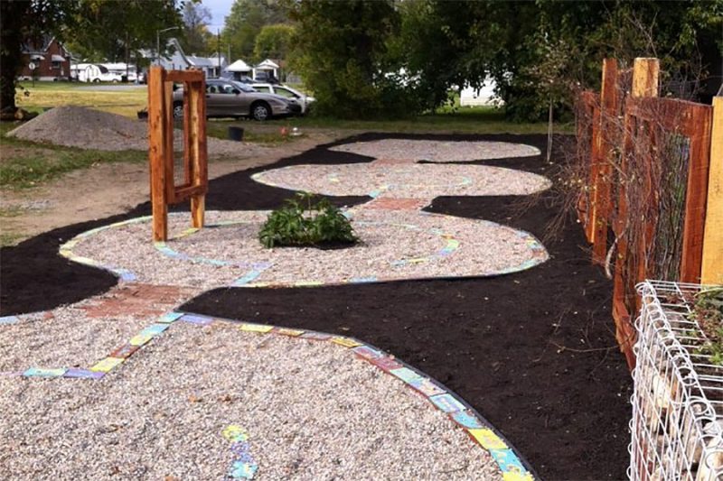 The completed Peace Labyrinth. (Courtesy Ramona Lindsey)