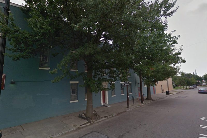 The trees and sidewalk in August 2014. (Courtesy Google)