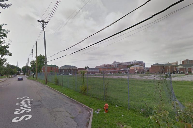 Across the street, there hasn't been a sidewalk for years. (Courtesy Google)