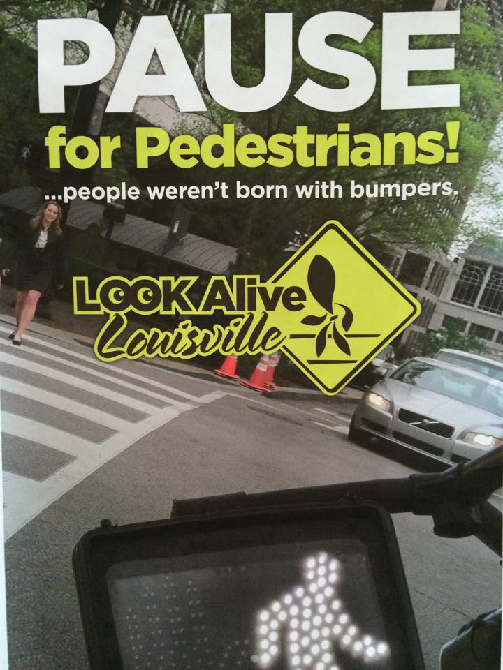 An ad running as part of the street safety campaign. (Courtesy Metro Louisville)
