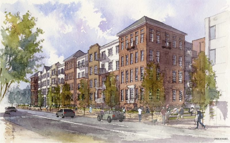 The 200-unit Mercy Apartments have already been approved. (Courtesy Edwards Companies)