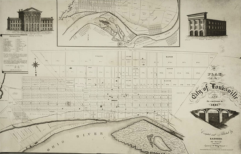 A map of Louisville in 1831. (Courtesy UL Archives - Reference)