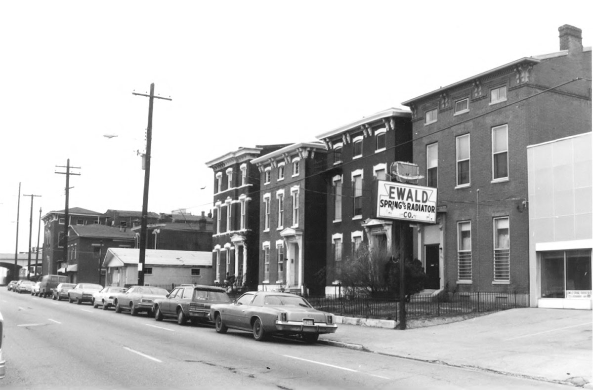 Looking west on Breckinridge Street in the early '80s. (Courtesy National Register)