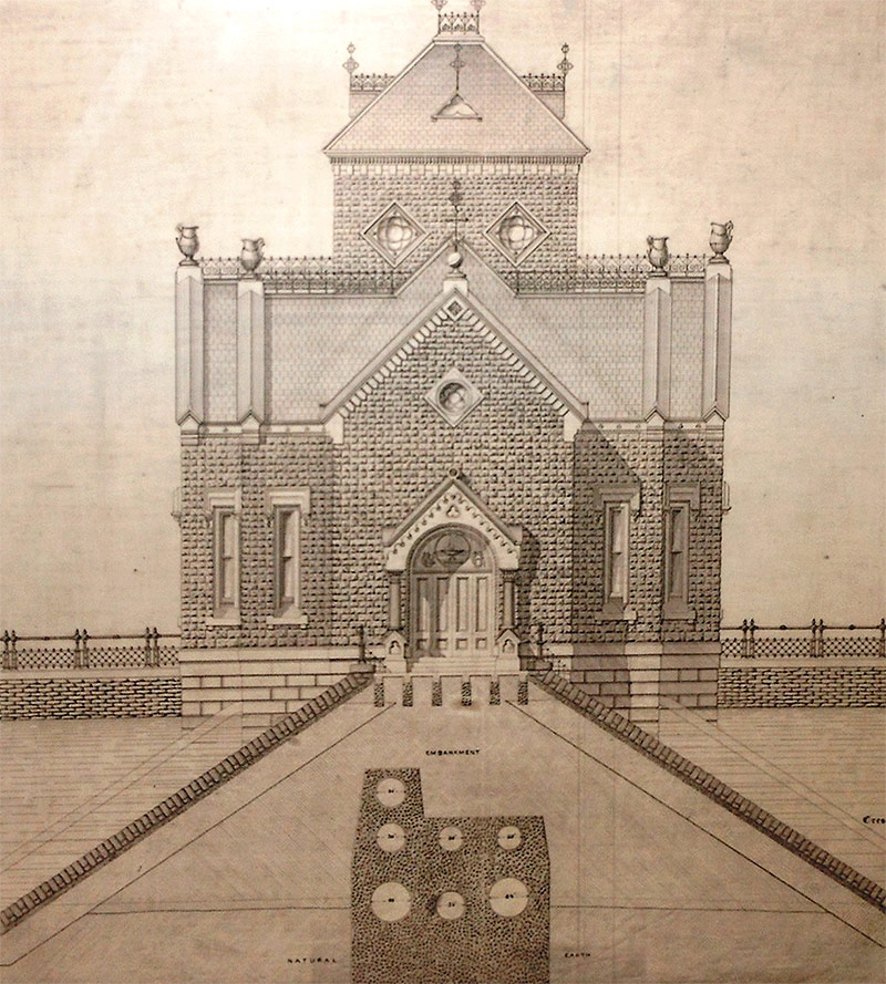 A drawing of the Gatehouse.