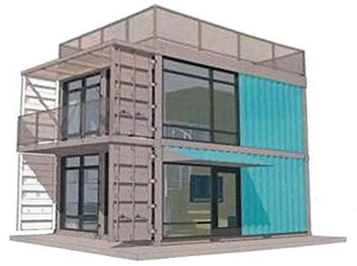 Conceptual mockup of the Schnitzelburg Container Apartments. (Courtesy development team)