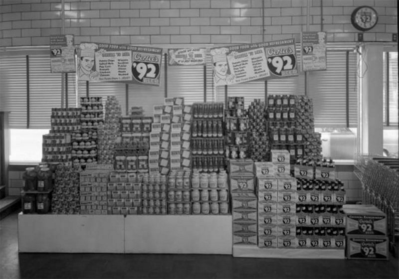 A scene inside a grocery store once on Oak Street. (UL Photo Archives - Reference below)