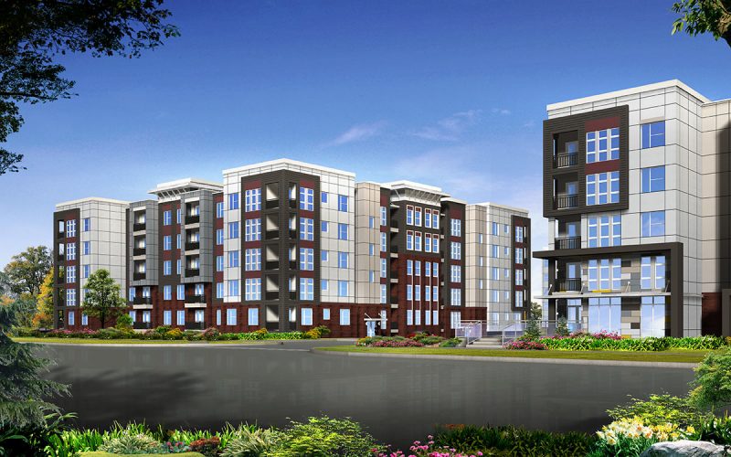 Rendering of the Axis Apartments on Lexington Road. (Courtesy Cityscape Residential)